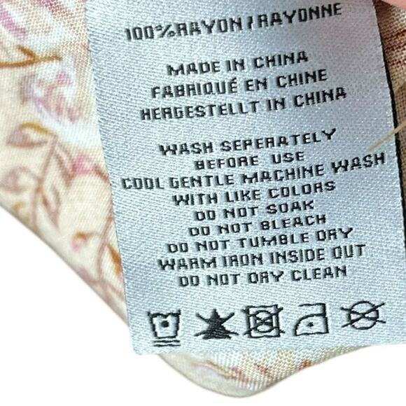 Sunday Mi Amor Floral Women’s Dress in Cream and Pink, Size XS - Picture 7 of 7